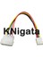 [bıgsale] 20CM 4-Pin Büyükten Küçüğe Güç Kablosu Bilgisayar Pc Için Metal Disket Sürücü Güç Kablosu (Yurt Dışından) 1