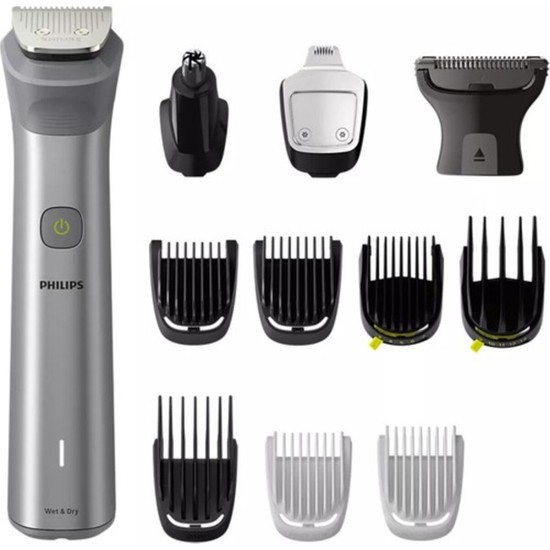Philips 5000 Serisi MG5950/15 12'si 1 Arada Beyaz Erkek Bakım Seti Kablosuz ve Islak Kullanım Özelliği