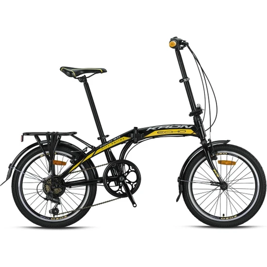 Kron Fold 4.0 20 Jant Katlanır Bisiklet Siyah-Sarı