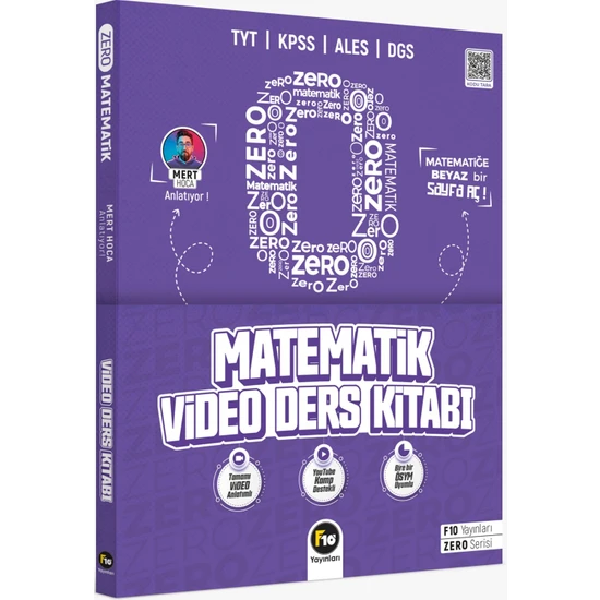 F10 Yayınları Mert Hoca Zero Serisi Matematik Video Ders Kitabı