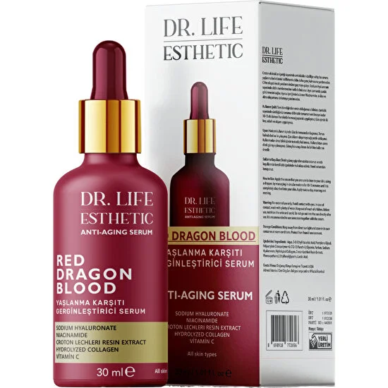 Dr. Life Esthetıc Red Dragon Blood Yaşlanma Karşıtı Gerginleştirici Serum Anti-Aging Serum 30 ml