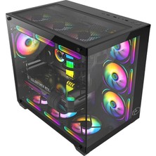 Gametech Prime V2  Tuş Kontrollü Rgb Fan Gaming Bilgisayar Kasası (7 x 120 Mm)