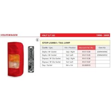 Volkswagen Volt (Lt 35) Duylu Sol Stop Lambası 1998-2005 -2D0945095C