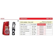 Mars Dacia Logon (Mcv) Duysuz Sağ Arka Stop Lambası 2006-2013