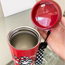 Weather Forecast 316 L Çelik Kırmızı Tavşan Figür 400 ml Kahve El Termos Mug CIN483KR