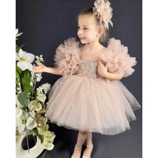 Defada Pul Payet Tütü Çocuk Elbisesi