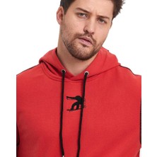Adams Snowboard Nakış Logo Baskılı Gri Sweatshirt