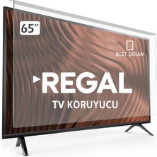 Best Ekran Regal 65R66QA11 Tv Ekran Koruyucu - Regal 65" Inç 164 cm Ekran Koruma Paneli Şeffaf
