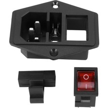 Pandoraplanet Pin IEC320 C14 Giriş Modülü Fiş Sigorta Anahtar Soketi 10A 250V (Yurt Dışından)