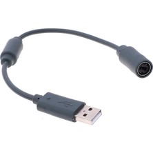 Pandoraplanet Xbox 360 Gri 23CM Için Kablolu Kumanda USB Ayrılıkçı Adaptör Kablosu Kablosu (Yurt Dışından)