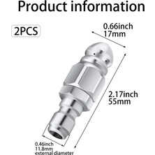Pandoraplanet Paket Basınçlı Yıkama Kanalizasyon Jetter Nozulu, 1/4 Inç Kanalizasyon Ucu (Yurt Dışından)