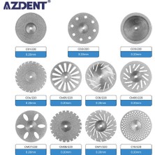 Pandoraplanet Azdent 5 Adet/paket Diş Ultra-Ince Çift Taraflı Kum Porselen Elmas Kesme Diski Mandrel Elmas Diş Hekimliği Parlatma Araçları (Yurt Dışından)