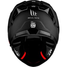 Mt Helmets Kask Thunder 4 Sv Solıd A1 Matt Black Şeffaf Vizör