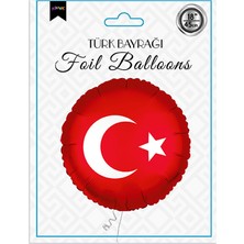 Vipfoni 18" Folyo Balon - Türk Bayrağı