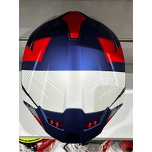 Sway Kask SW-865 St Blue/red Güneş Gözlüklü