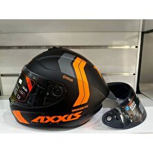 Axxis Kask Draken S B4 Slıde Mat Flour Uyumlu  Orange/black