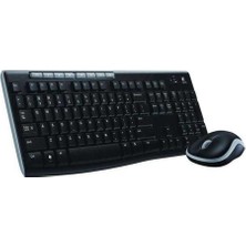 Logıtech MK270 Kablosuz Q Trk M.medıa Siyah Klv+Mouse SET-920-004525