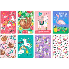 Ooly  Desenli Ooly Pocket Pal Mini 8'li Defter Seti - Funtastic Friends