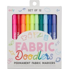 Ooly  Ana Renkler Ooly Fabric Doodlers 12’li Kumaş Boya Kalemi
