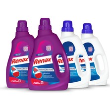 Renax Sıvı Çamaşır Deterjanı 2520 ml - 4 Lü Paket (2 Renkliler + 2 Beyazlar)