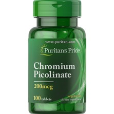 Puritan's Pride Chromium Picolinate 200 Mcg 100 Tablet