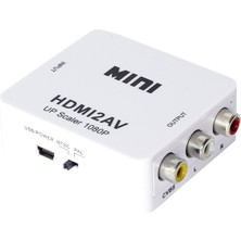 Powermaster PM-12861 HDMI To Rca Mini Model 1920X1080 Plastik Kasa Çevirici Konvertör