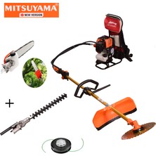 Mitsuyama Japon Sırt Tırpan + Çit Kesme + Dal Budama Makinesi 4.2kw 5.7hp