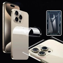 SPHONE iPhone 15 Pro Arka Cam Çerçeve Kenar Koruyucu Çizilmeye Karşıt 360 Film Clear Şeffaf Parlak Hidrojel