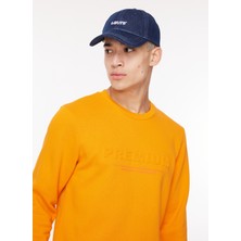 Jack & Jones Bisiklet Yaka Turuncu Erkek Sweatshırt 12261175_JPRBLULOGO Sweat Crew Exc