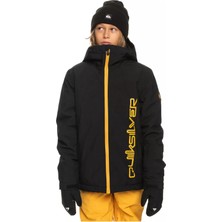 Quiksilver Siyah Erkek Çocuk Kapüşonlu Waterproof Kayak Montu EQBTJ03171