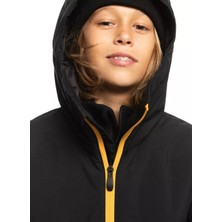 Quiksilver Siyah Erkek Çocuk Kapüşonlu Waterproof Kayak Montu EQBTJ03171