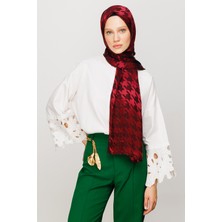 Mooncorn Kazayağı Desen Parlak Jakar Şal