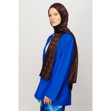 Mooncorn Kazayağı Desen Parlak Jakar Şal