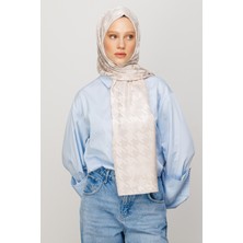 Mooncorn Kazayağı Desen Parlak Jakar Şal