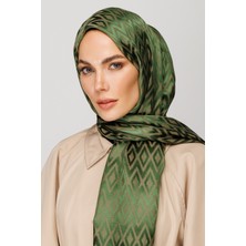 Mooncorn Karo Desen Parlak Jakar Şal