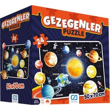 Ca Oyuncak Puzzle 24 Parça Okul Öncesi Gezegenleri Öğreniyorum Seti 50X70 cm - Mavi Su Dünyası