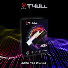 Thull Apex 64GB Kıts (2X32GB) 6000MHZ CL30 1.3V Rgb Black Heatsınk Ddr5 Ram THL-PCAPX4800D5-64G-B