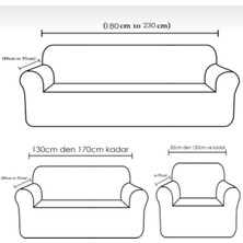 Kanway Likralı 3+2+1+1 Lastikli Koltuk Takımı Kılıfı. Çekyat Koltuk Örtüsü Streç Esnek Kanepe Kılıfı