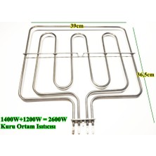 Fırın Isıtıcı Rezistans Çiftli 1400W+1200W=2600W