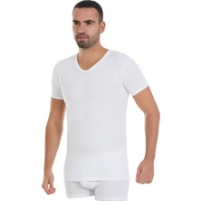 Yıldız Çamaşır Yıldız 3'lü %100 Pamuk Ribana V Yaka T-Shirt  Q60
