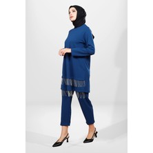 Beyza 4063 Indigo Tesettür Alt Üst Takım