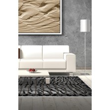 Dekoreko Dijital Salon Halısı Trend Keçe Kaymaz Taban Modern Joelle Gri