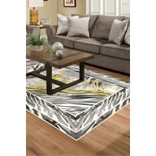 Dekoreko Dijital Salon Halısı Trend Keçe Kaymaz Taban Modern Elliot Gri