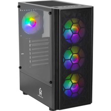 Gamemaster Game Master R02 Gaming Kasa (4 Rgb Fan, Butondan Değişebilen Modlar, ATX ve m-ATX)