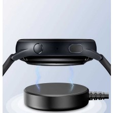 Canpay Samsung Galaxy Watch 4 44MM Uyumlu Güçlü Adsorpiyon Manyetik Yüksek Hızlı USB Şarj Kablosu