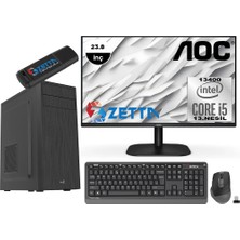 Zetta Expert Intel Core I5 13400 8gb Ddr4 2tb M.2 Nvme SSD GT1030-2GB 23,8" Fhd Monitör Windows 11 Pro Masaüstü Bilgisayar MZET103058120 + Zetta Flash Bellek