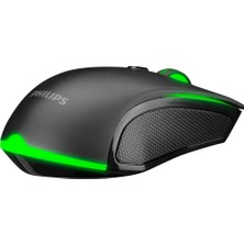 Philips SPK9404 USB 6 Tuşlu Siyah 800/1000/1600/2400DPI Gaming Oyuncu Mouse (G404)