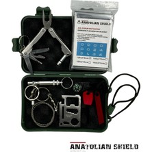 Anatolian Shield Doğada Hayatta Kalma Survival Kiti 8+1 Parça