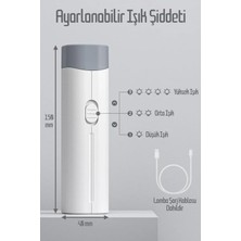 Telvesse 4in1 Şarjlı Masa Lambası Powerbank Özellikli Telefon Standlı Kamp El Feneri Çalışma Okuma Işığı 975