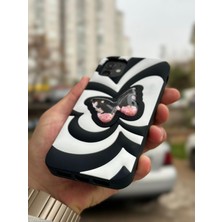 SPHONE iPhone 11 Kılıf Sihirli Kelebek Içi Sıvılı Simli Figür Liquid Yumuşak Esnek Renkli Silikon Butterfly